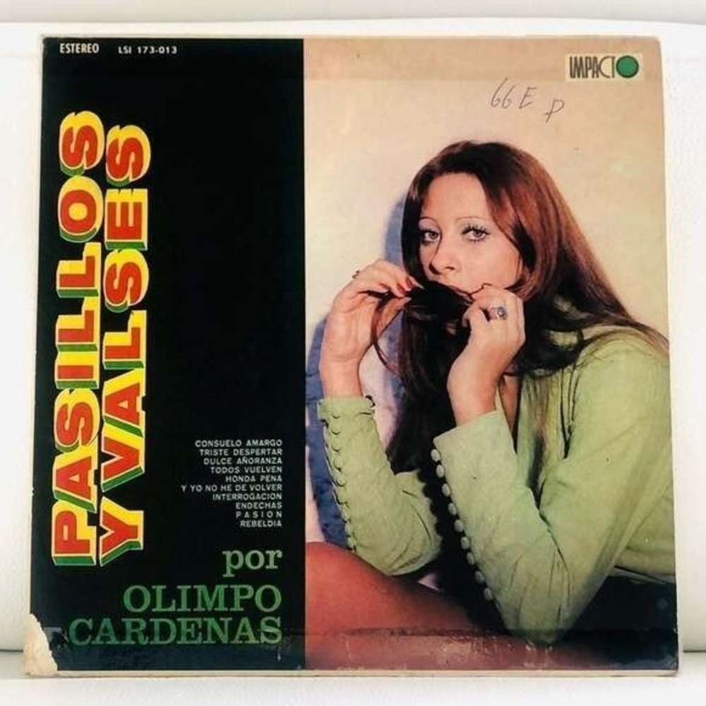 LP Olimpo Cardenas - Pasillos Y Valses Vinyl Record